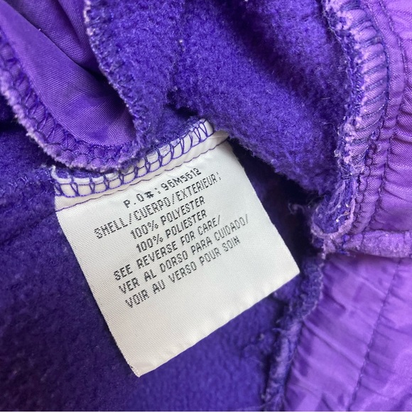 MINNESOTA VIKINGS Vintage LOGO 7 Game Day Pullover Zip Up Fleece Size Large - Picture 9 of 12